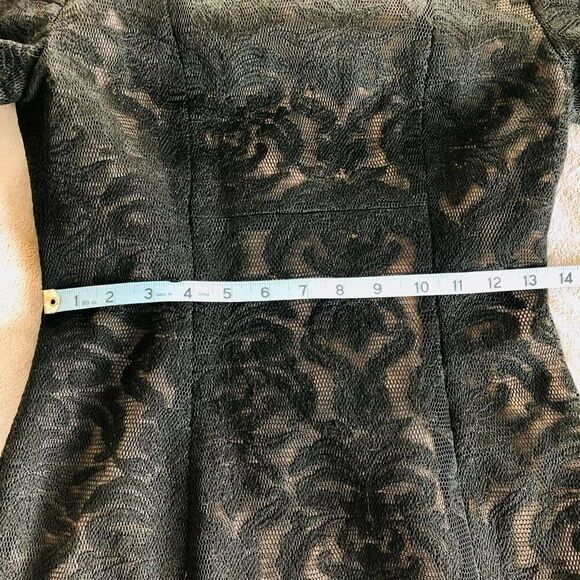 BCBGMAXAZRIA Ceara Black Lace Dress - Picture 7 of 11